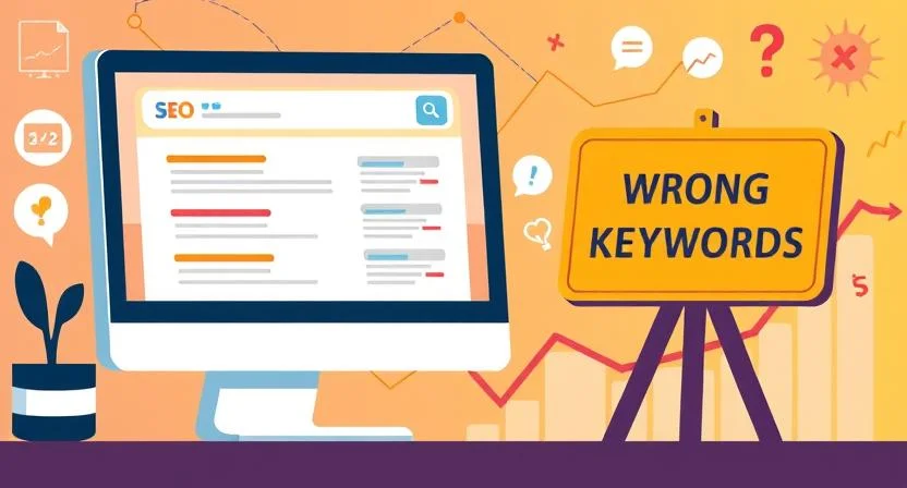 With the incorrect keywords SEO Mistakes